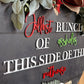 Jolliest Bunch Door Hanger | Lampoon Inspired | Christmas Family Vaca | Funny Door hanger | Christmas Door Hanger