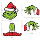 Grinch Tree Topper Decor | Grinch Tree Decor | Grinchmas | Grinch Accessories